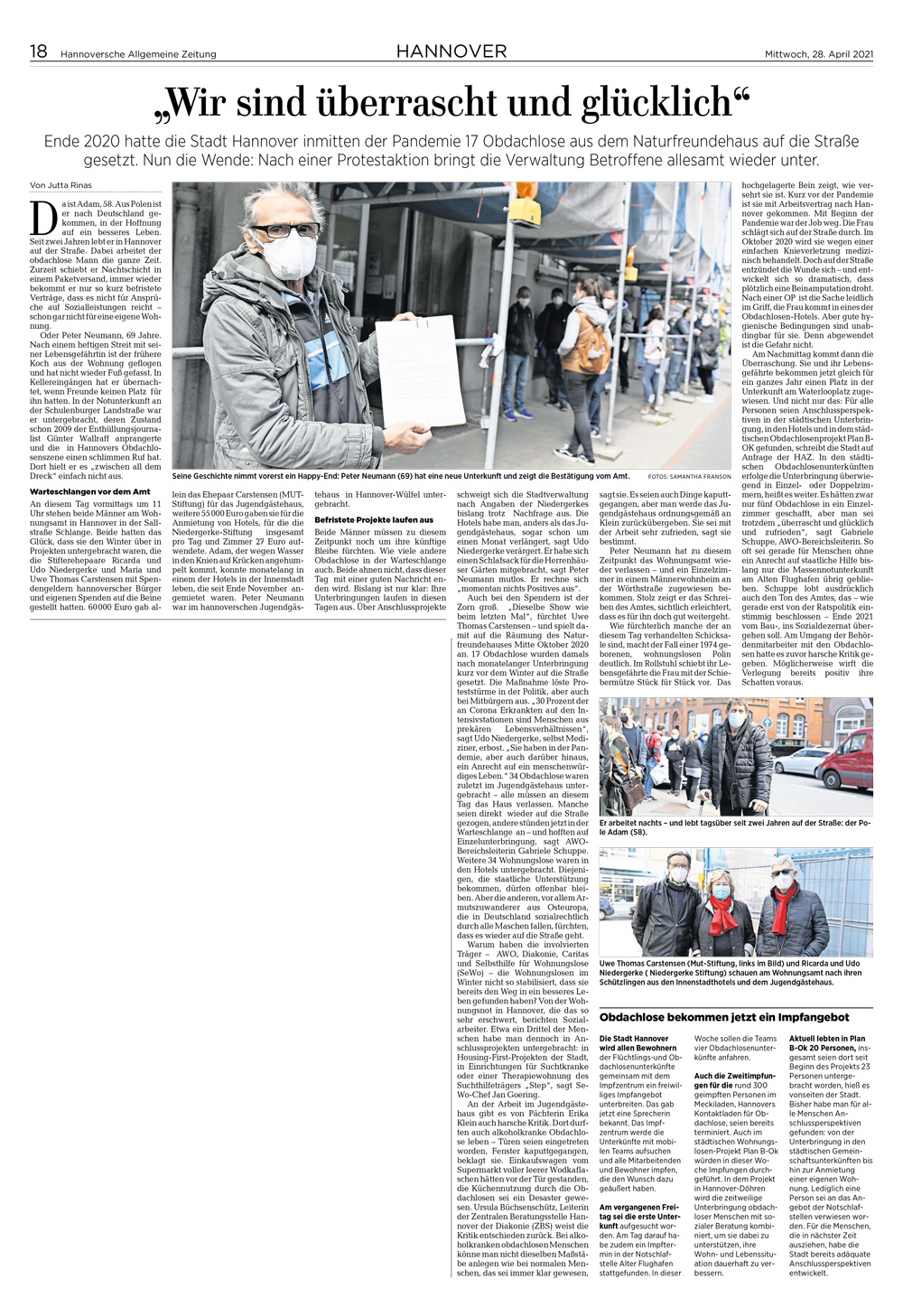 210428-HAZ Hilfe für Obdachlose