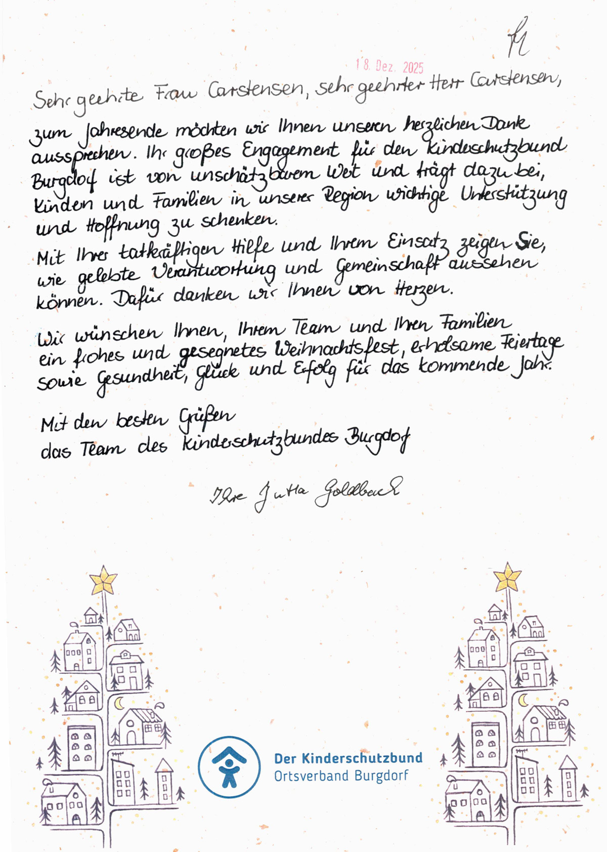 251218-Kinderschutzbund-Burgdorf Schreiben des Kinderschutzbundes Burgdorf